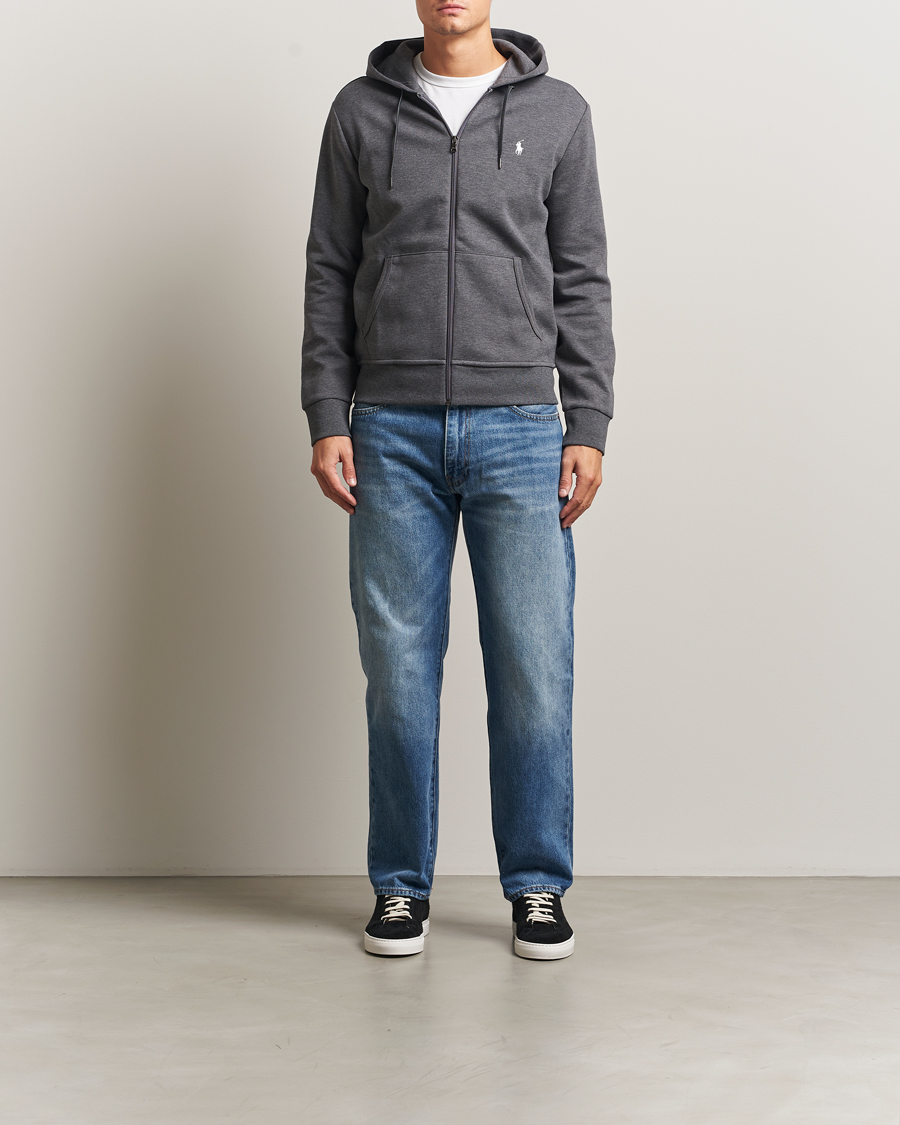 Homme | Pulls Et Tricots | Polo Ralph Lauren | Double Knitted Full-Zip Hoodie Barclay Heather