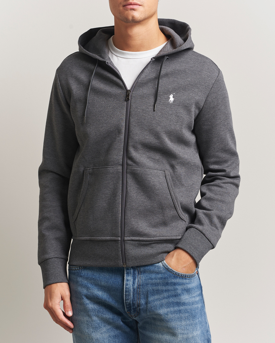 Homme | Pulls Et Tricots | Polo Ralph Lauren | Double Knitted Full-Zip Hoodie Barclay Heather