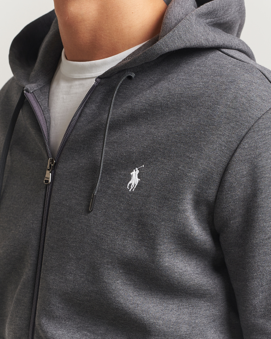 Homme | Pulls Et Tricots | Polo Ralph Lauren | Double Knitted Full-Zip Hoodie Barclay Heather