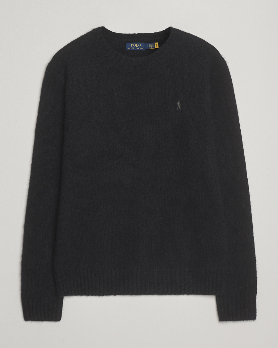 Homme | Pulls Et Tricots | Polo Ralph Lauren | Alpaca Crew Neck Sweater Polo Black Tonal