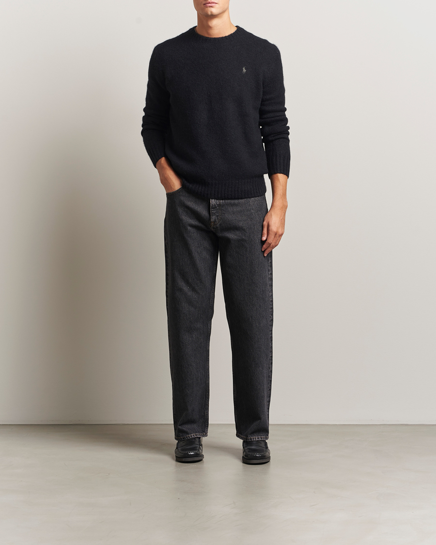 Homme | Pulls Et Tricots | Polo Ralph Lauren | Alpaca Crew Neck Sweater Polo Black Tonal