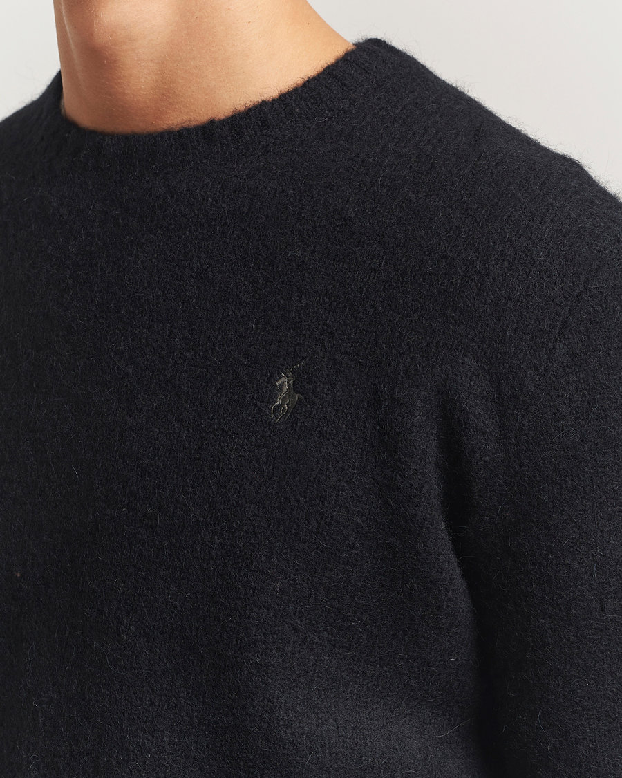 Homme | Pulls Et Tricots | Polo Ralph Lauren | Alpaca Crew Neck Sweater Polo Black Tonal