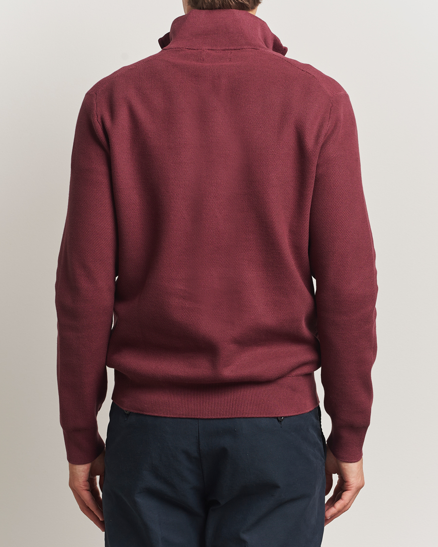Homme | Pulls Et Tricots | Polo Ralph Lauren | Textured Half Zip Red Wine
