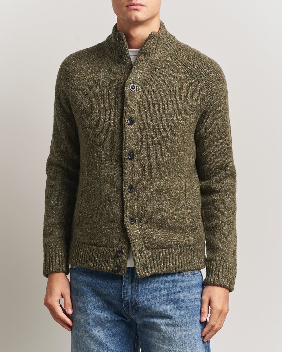 Homme | Pulls Et Tricots | Polo Ralph Lauren | Wool Blend Button Cardigan Olive Marl