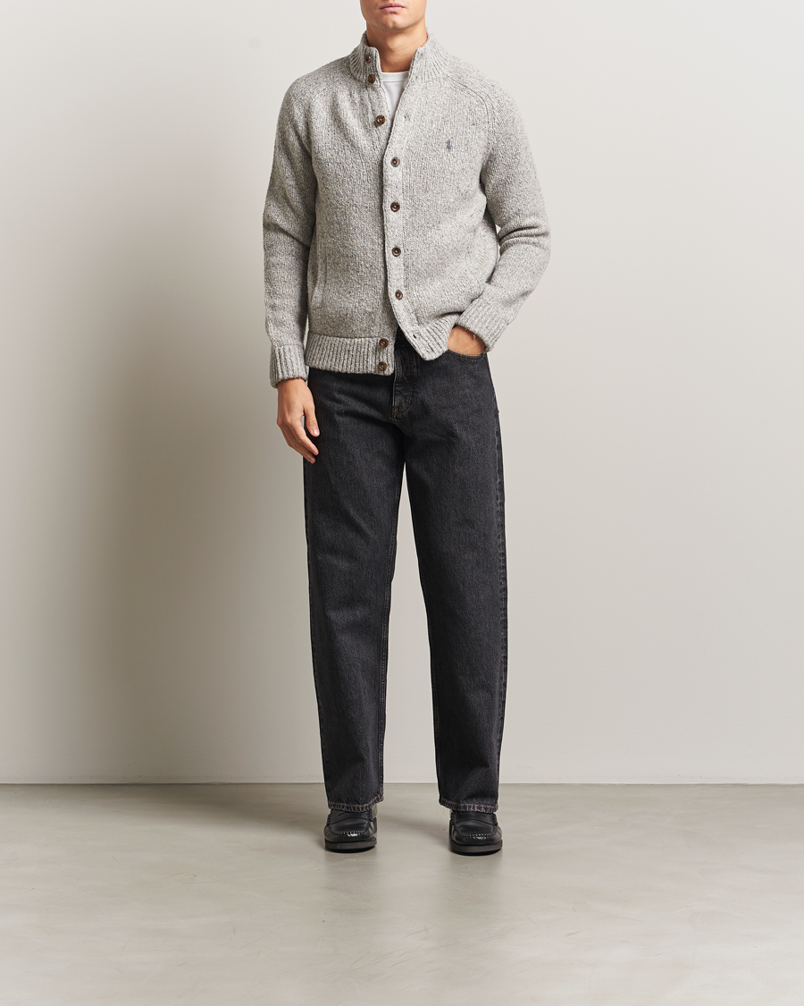 Homme | Pulls Et Tricots | Polo Ralph Lauren | Wool Blend Button Cardigan Grey Marl