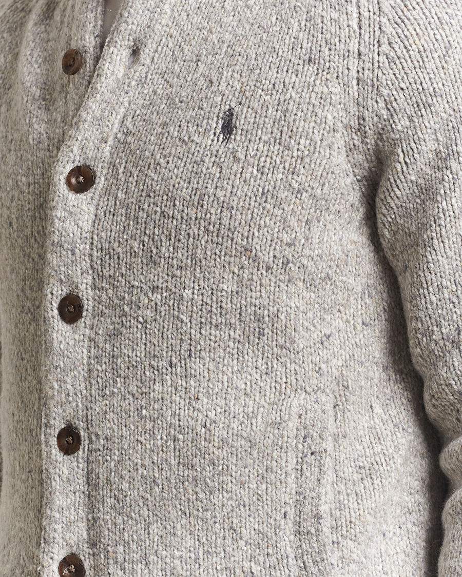 Homme | Pulls Et Tricots | Polo Ralph Lauren | Wool Blend Button Cardigan Grey Marl