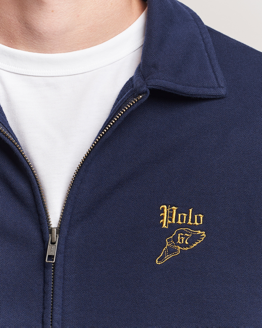 Homme | Pulls Et Tricots | Polo Ralph Lauren | Loopback Terry Full Zip Sweater Cruise Navy