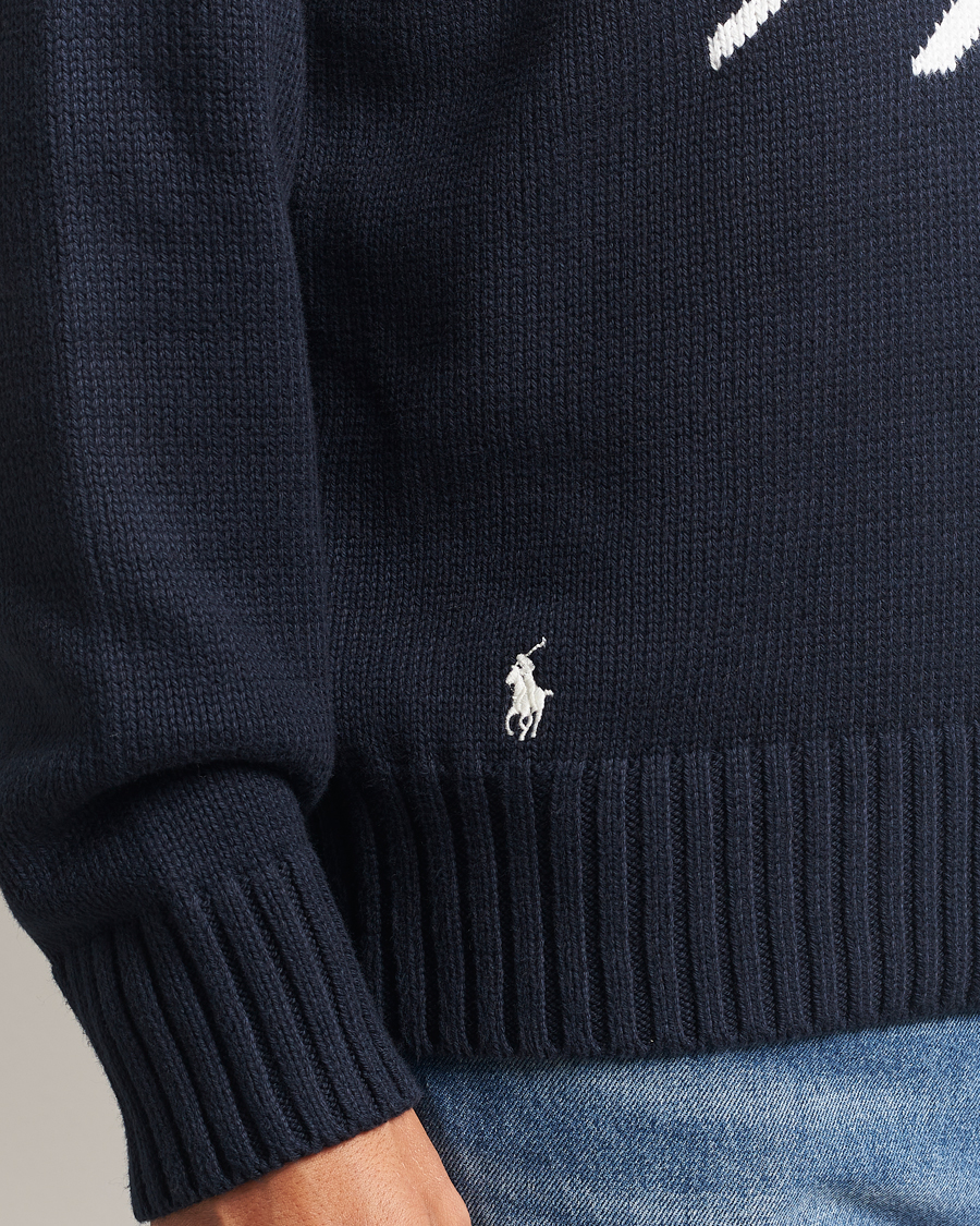 Homme | Pulls Et Tricots | Polo Ralph Lauren | Cotton Logo Sweater Hunter Navy