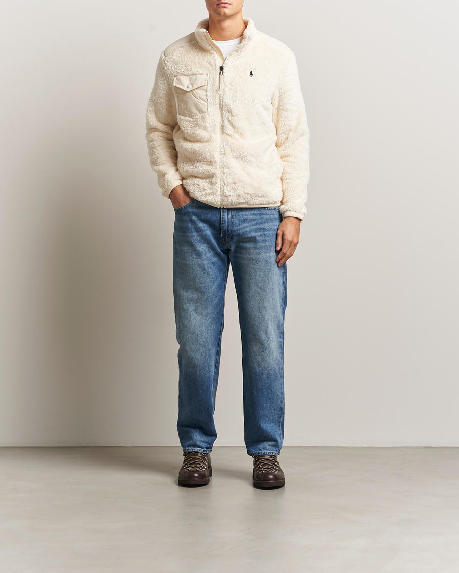 Homme | Pulls Et Tricots | Polo Ralph Lauren | Curly Hi-Pile Full Zip Andover Cream