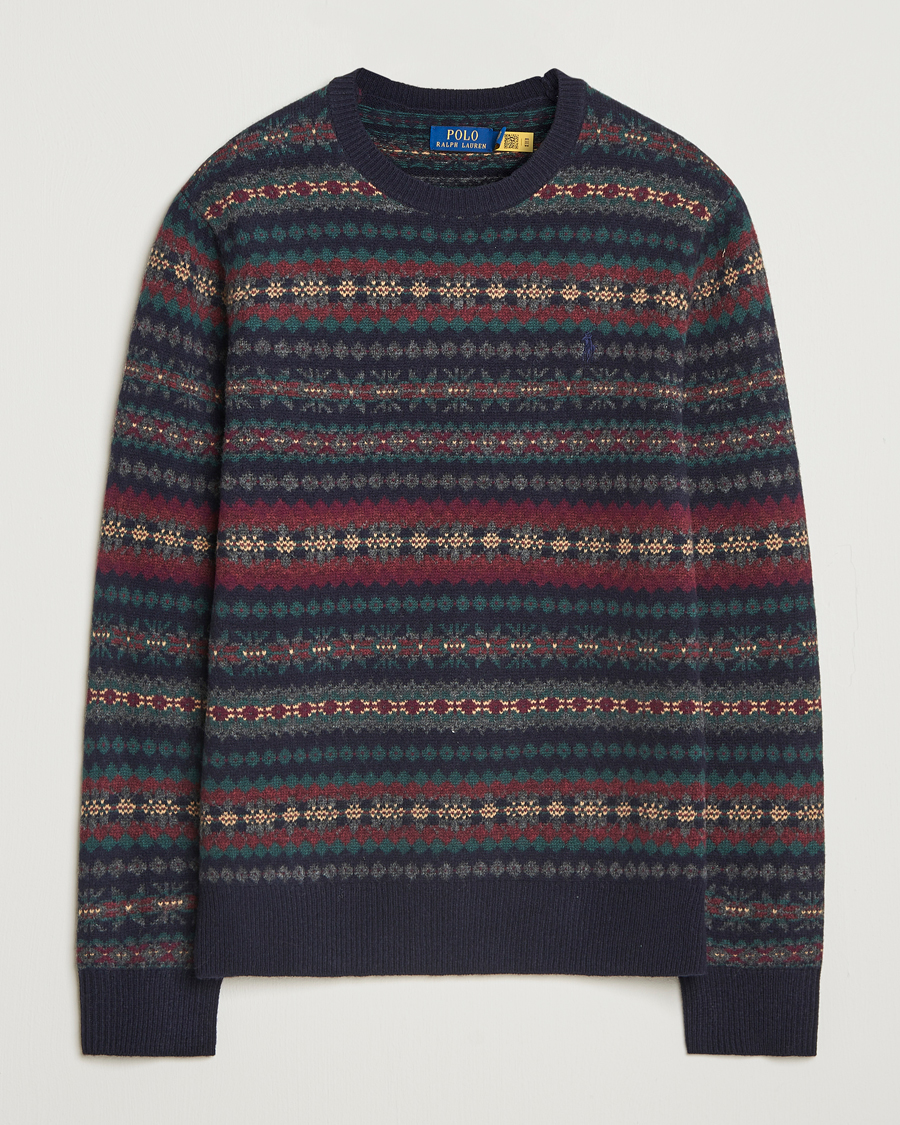 Homme | Pulls Et Tricots | Polo Ralph Lauren | Fairisle Wool Sweater Navy Combo
