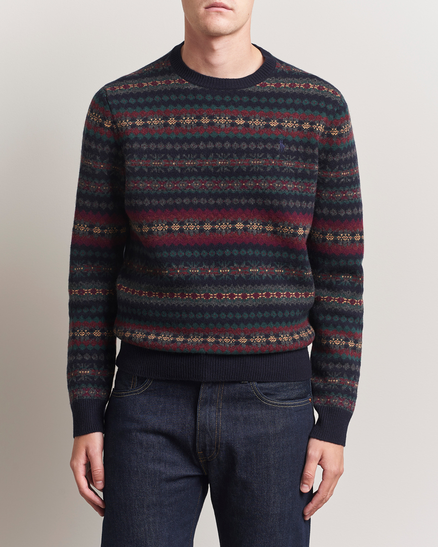 Homme | Pulls Et Tricots | Polo Ralph Lauren | Fairisle Wool Sweater Navy Combo