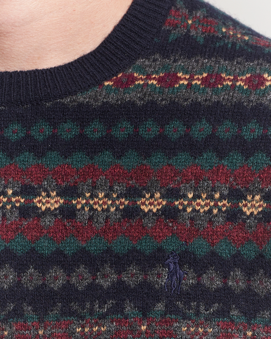 Homme | Pulls Et Tricots | Polo Ralph Lauren | Fairisle Wool Sweater Navy Combo