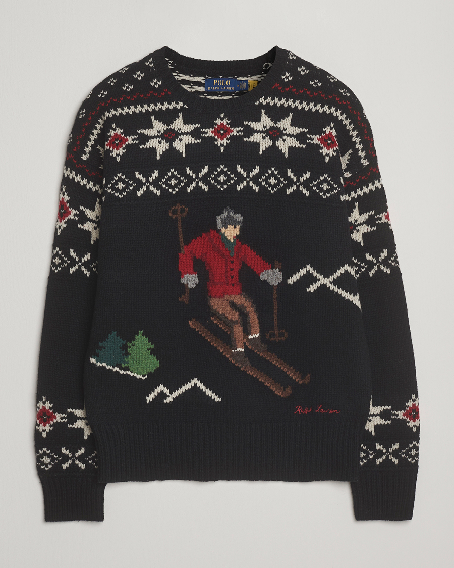 Homme | Pulls Et Tricots | Polo Ralph Lauren | Wool Skier Sweater Black Combo