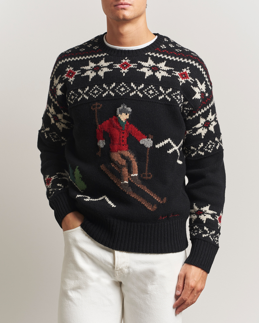Homme | Pulls Et Tricots | Polo Ralph Lauren | Wool Skier Sweater Black Combo