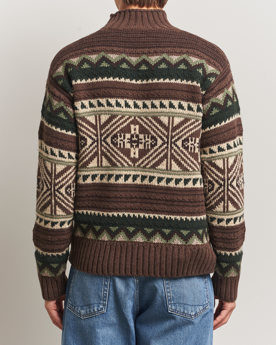 Homme | Pulls Et Tricots | Polo Ralph Lauren | Wool Cotton Blend Sweater Brown Combo