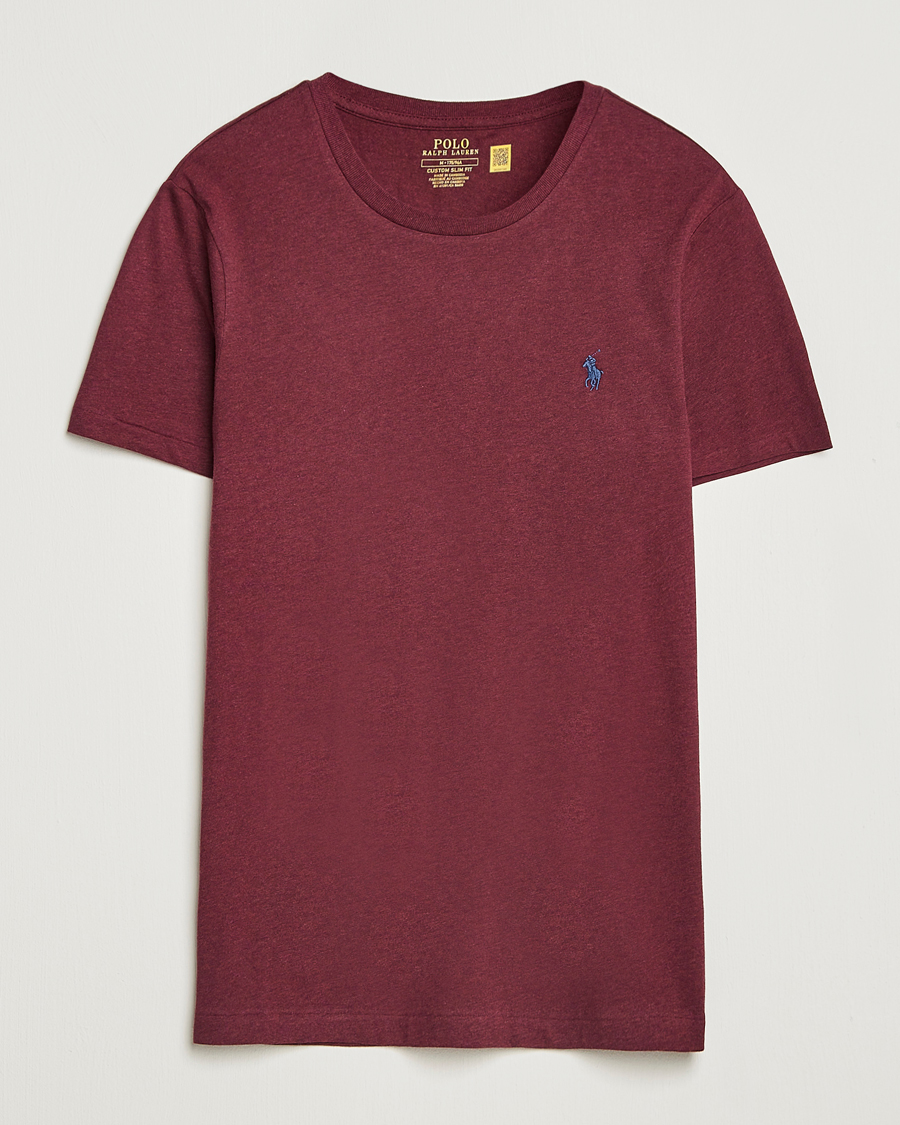 Homme | T-shirts | Polo Ralph Lauren | Crew Neck T-Shirt Spring Wine Heather