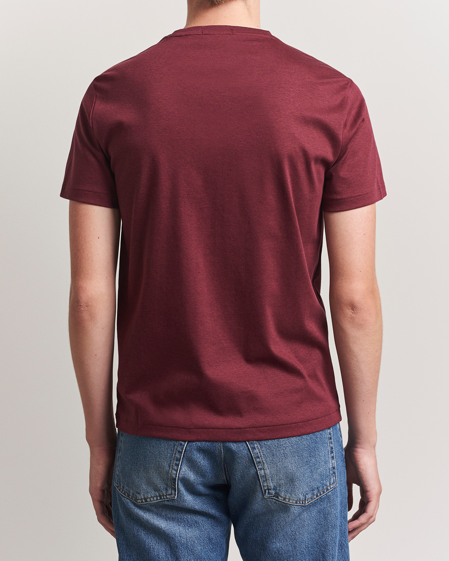 Homme | T-shirts | Polo Ralph Lauren | Luxury Pima Cotton Crew Neck T-Shirt Wine Heather