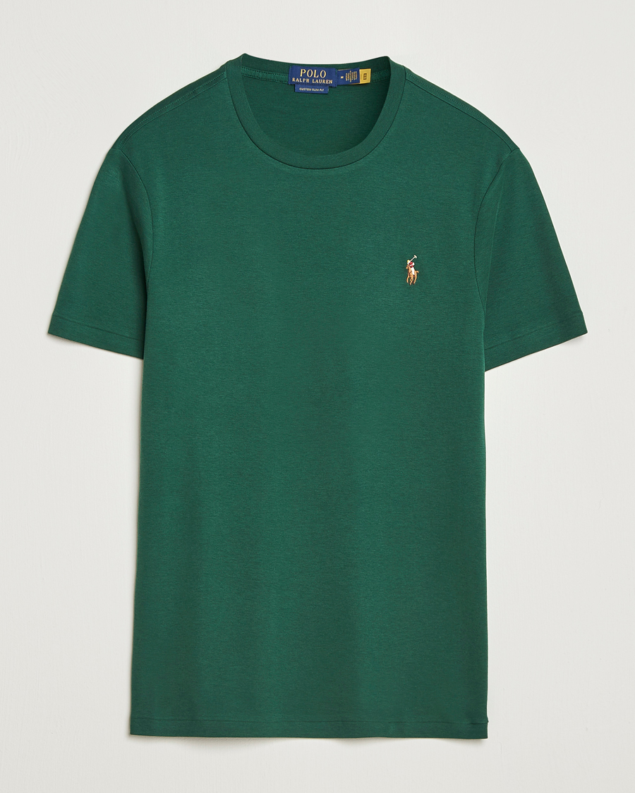 Homme | T-shirts | Polo Ralph Lauren | Luxury Pima Cotton Crew Neck T-Shirt Vintage Pine
