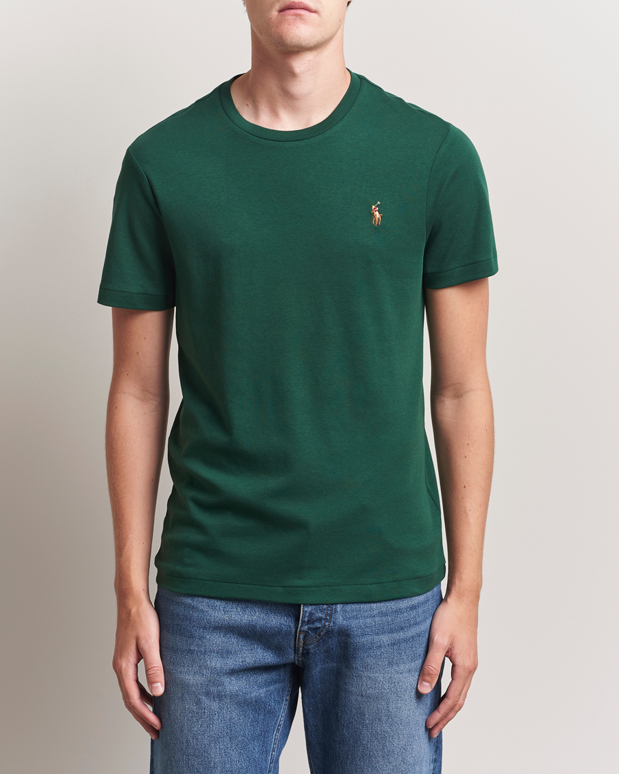 Homme | T-shirts | Polo Ralph Lauren | Luxury Pima Cotton Crew Neck T-Shirt Vintage Pine