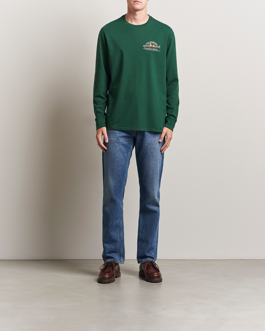 Homme | T-shirts | Polo Ralph Lauren | Classic Fit Long Sleeve Jersey T-Shirt Vintage Pine