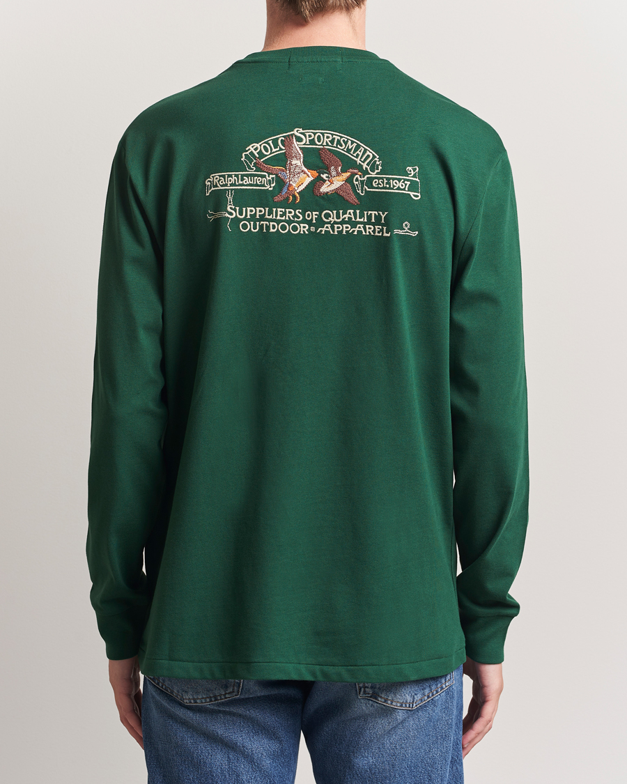 Homme | T-shirts | Polo Ralph Lauren | Classic Fit Long Sleeve Jersey T-Shirt Vintage Pine