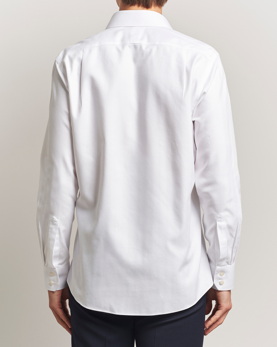 Homme | Chemises | Charles Tyrwhitt | Slim Fit Non Iron Herringbone Cut Away Shirt White