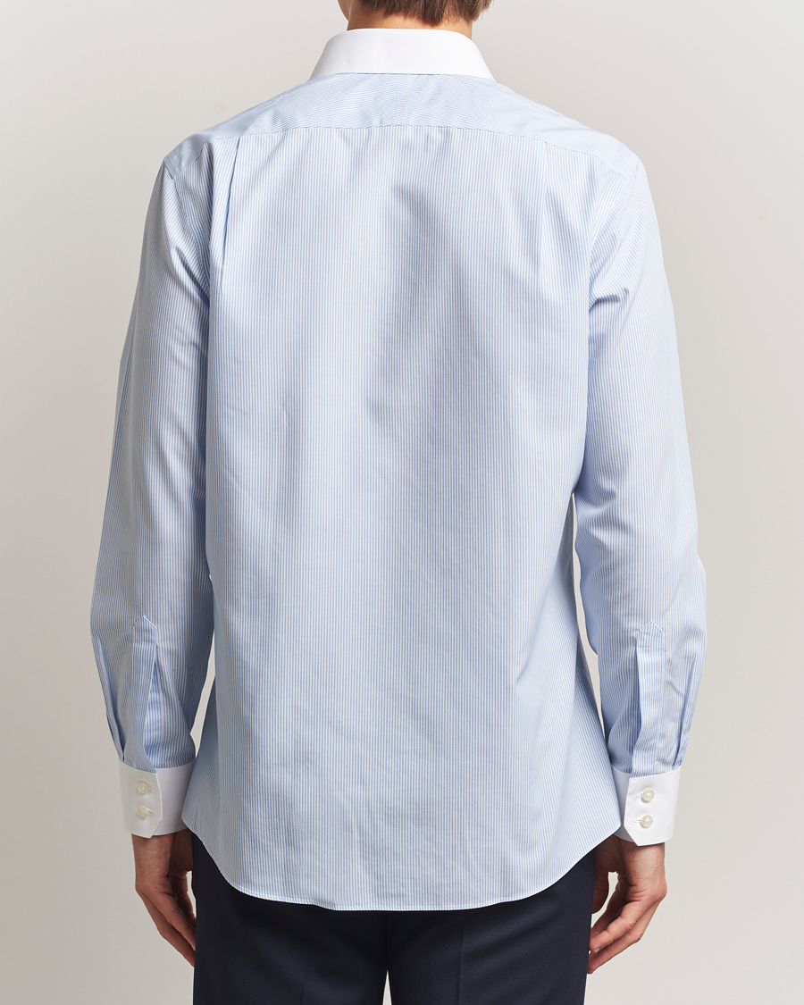 Homme | Chemises | Charles Tyrwhitt | Slim Fit Non Iron Bengal Stripe Winchester Shirt Sky Blue