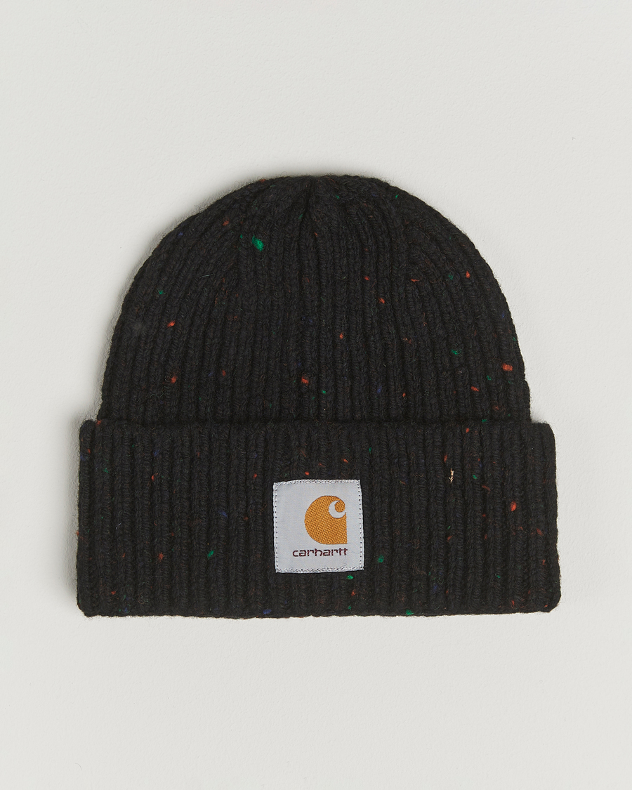 Homme | Carhartt WIP Anglistic Wool/Cotton Beanie Black | Carhartt WIP | Anglistic Wool/Cotton Beanie Black
