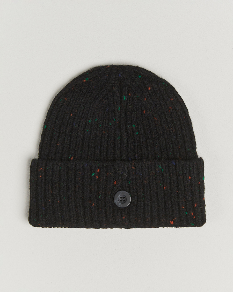 Homme | Carhartt WIP Anglistic Wool/Cotton Beanie Black | Carhartt WIP | Anglistic Wool/Cotton Beanie Black