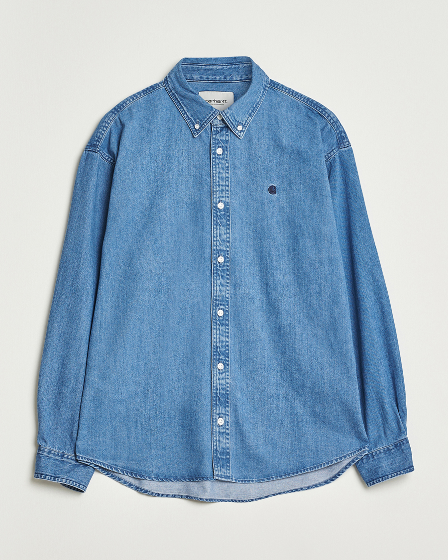Homme | Chemises | Carhartt WIP | Lucas Denim Shirt Blue