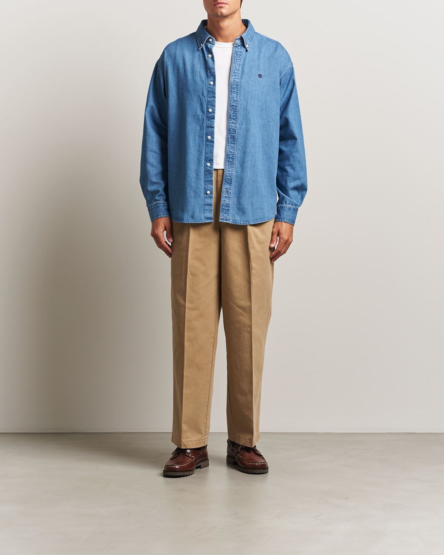 Homme | Chemises | Carhartt WIP | Lucas Denim Shirt Blue