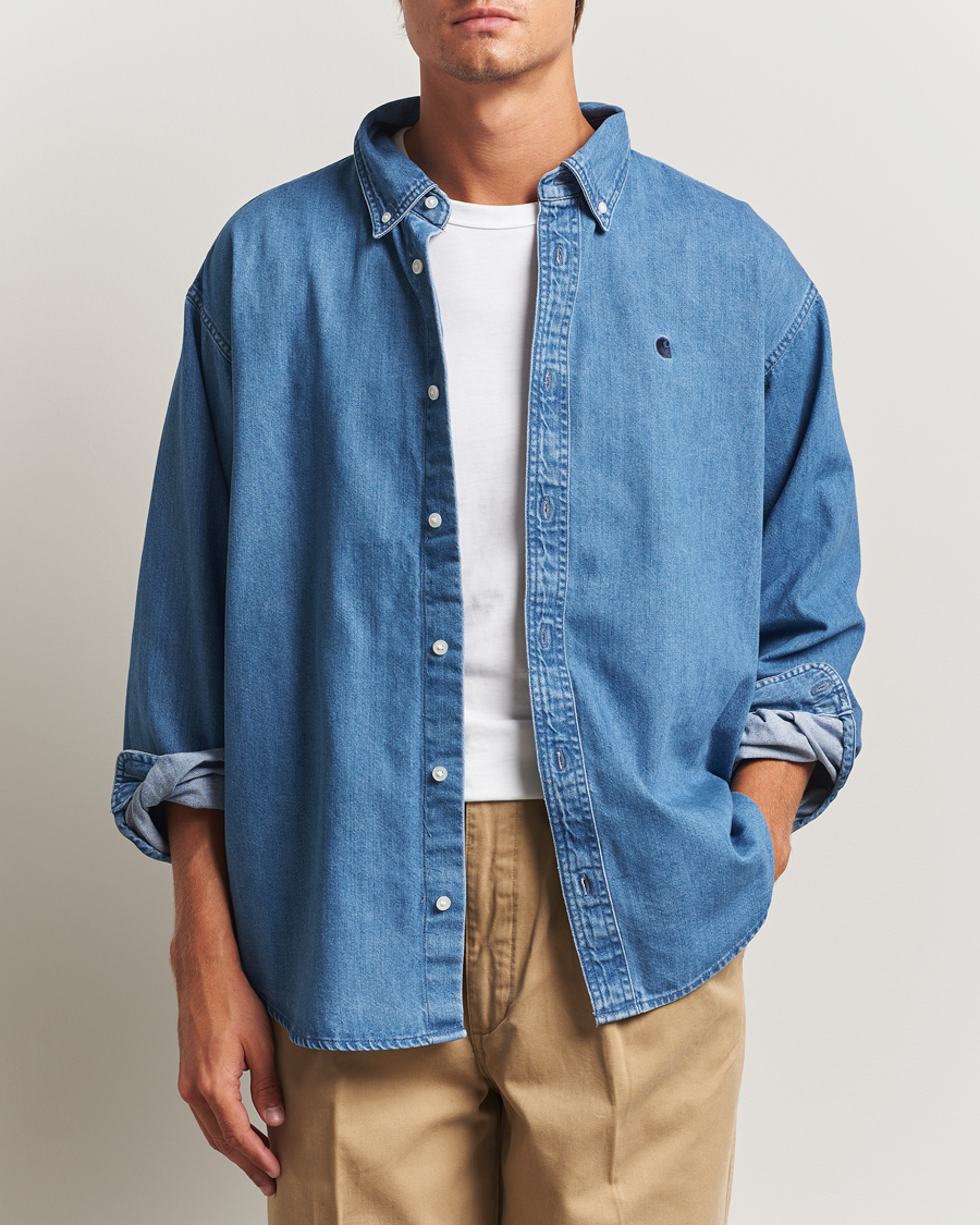 Homme | Chemises | Carhartt WIP | Lucas Denim Shirt Blue