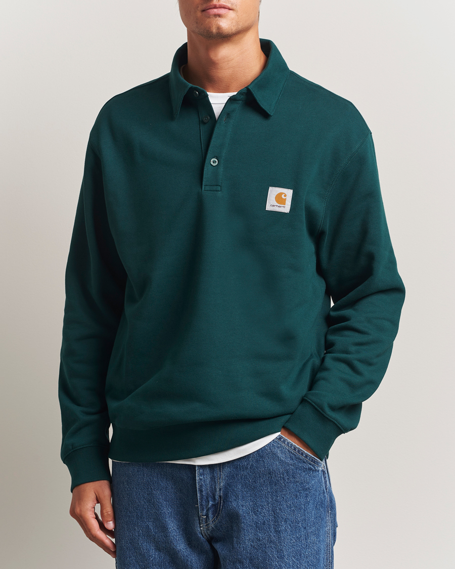 Homme | Pulls Et Tricots | Carhartt WIP | Polo Sweatshirt Dark Fir