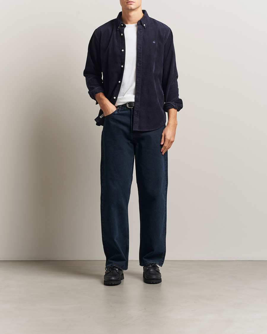 Homme | Chemises | Carhartt WIP | Madison Cord Shirt Dark Navy