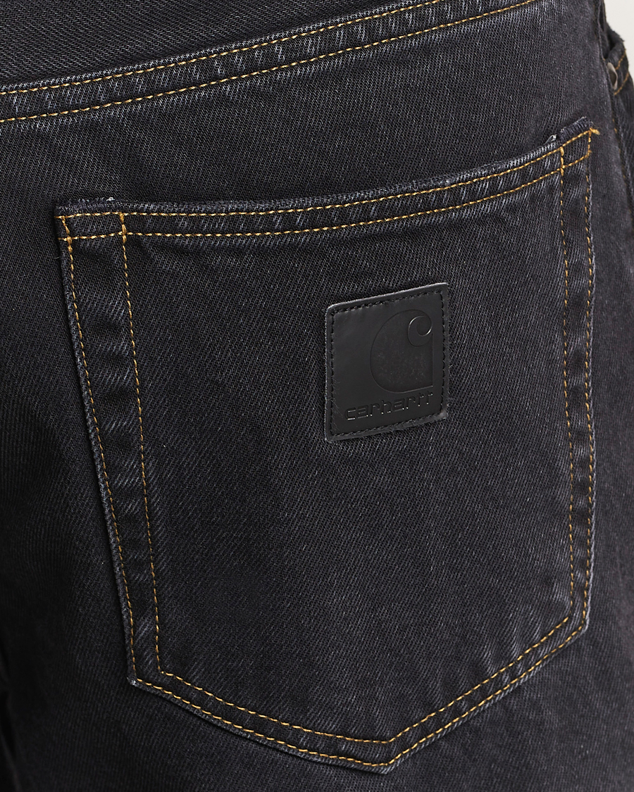 Homme | Jeans | Carhartt WIP | Aaron Pant Smith Denim Black Stone Wash