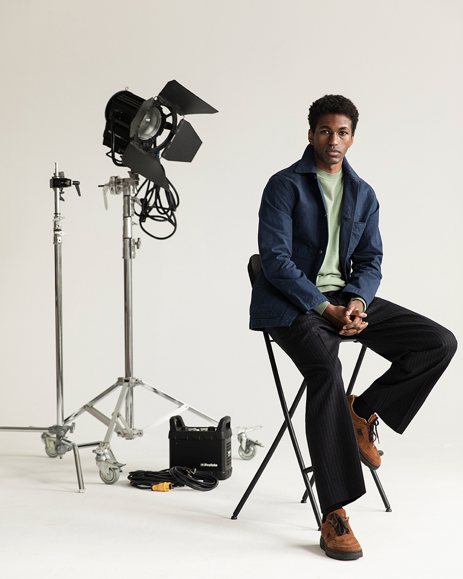 Homme | Manteaux Et Vestes | Drake's | Duck Cotton Canvas Chore Coat Navy