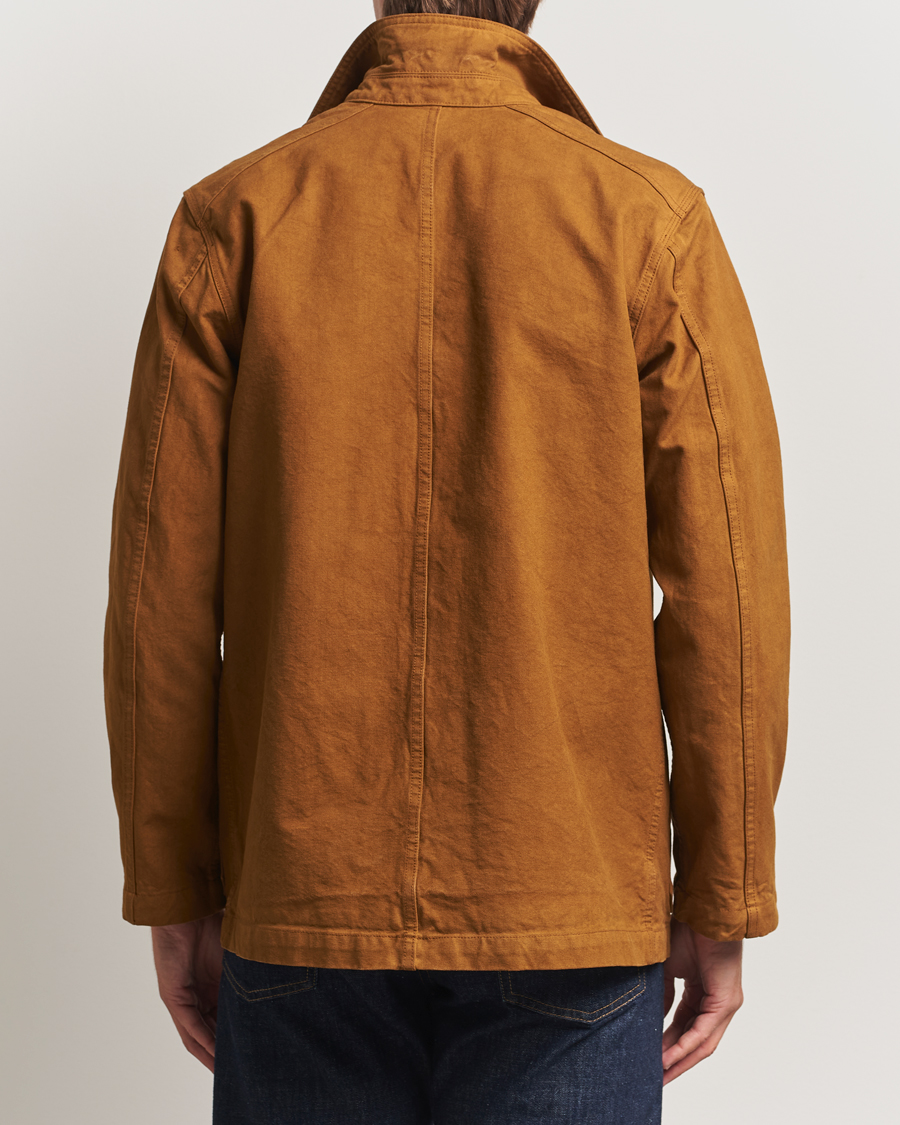 Homme | Manteaux Et Vestes | Drake's | Duck Cotton Canvas Chore Coat Tobacco