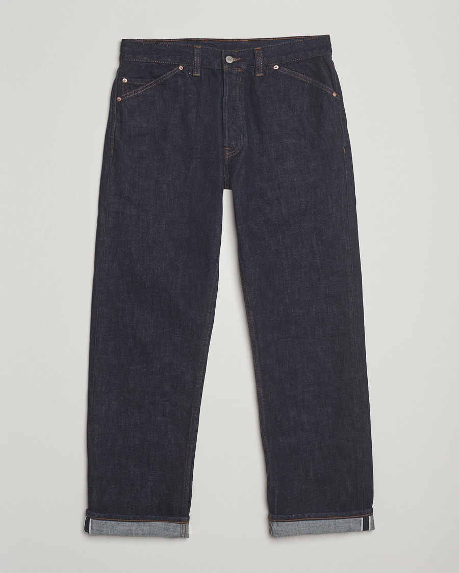 Homme | Jeans | Drake's | 5-Pocket Japanese Selvedge Jeans Indigo
