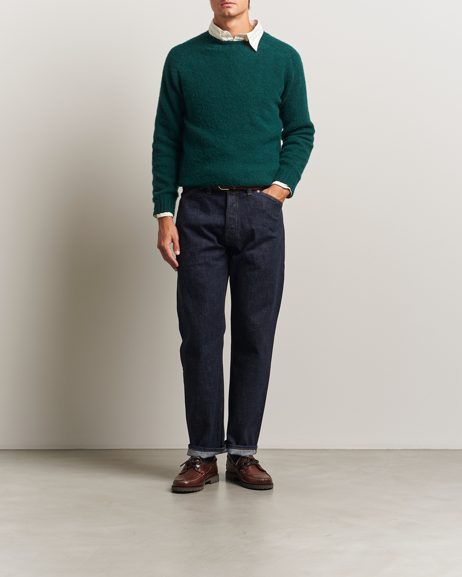 Homme | Jeans | Drake's | 5-Pocket Japanese Selvedge Jeans Indigo