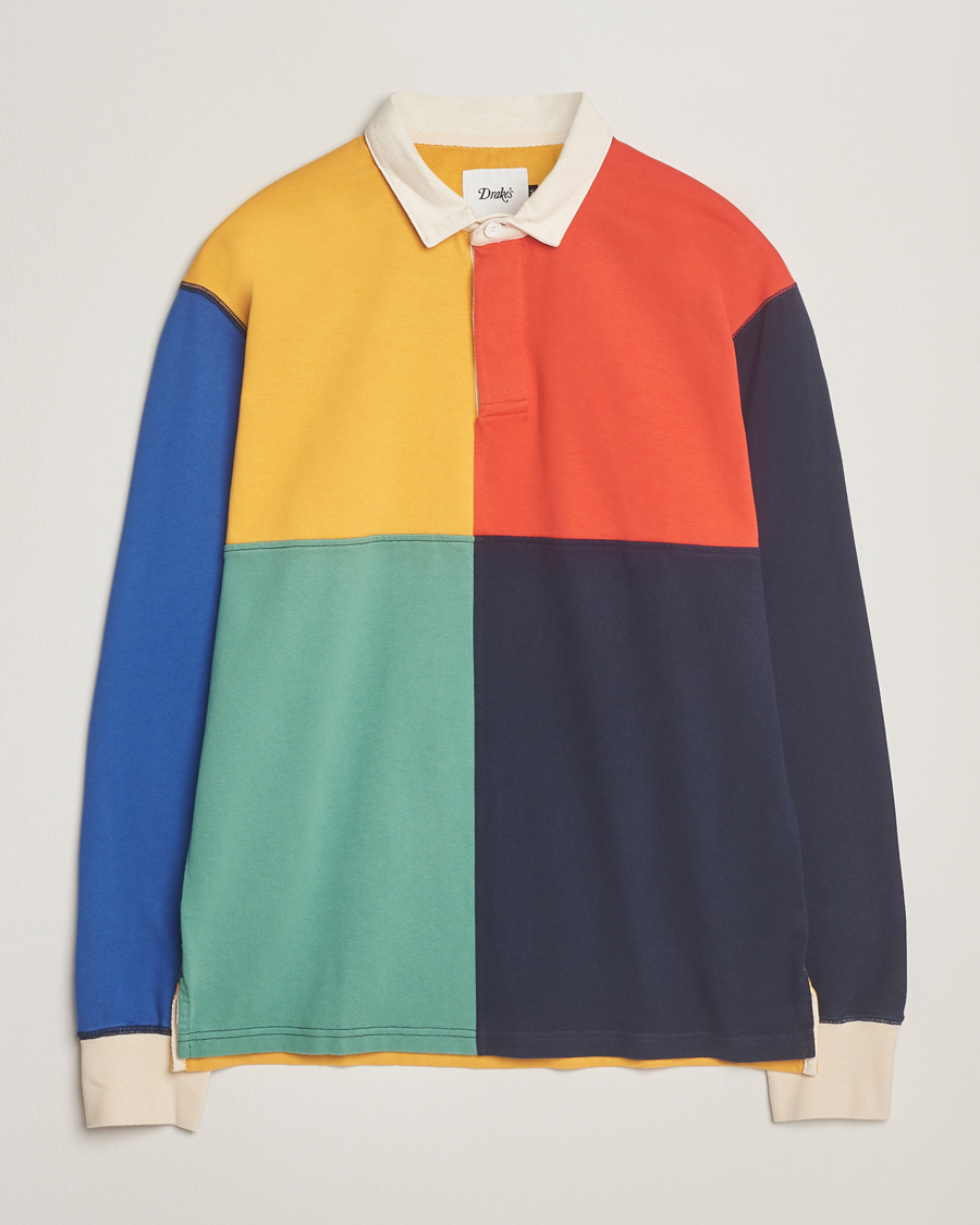 Homme | Pulls Et Tricots | Drake's | Paneled Rugby Shirt Multi