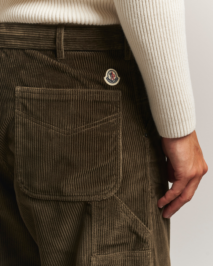 Homme | Pantalons | Moncler | Corduroy Drawstring Trousers Military