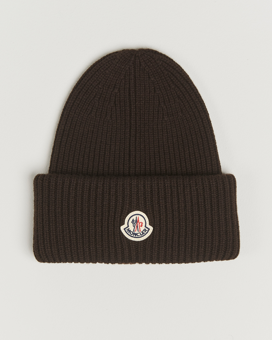 Homme | Moncler Cashmere Beanie Brown | Moncler | Cashmere Beanie Brown