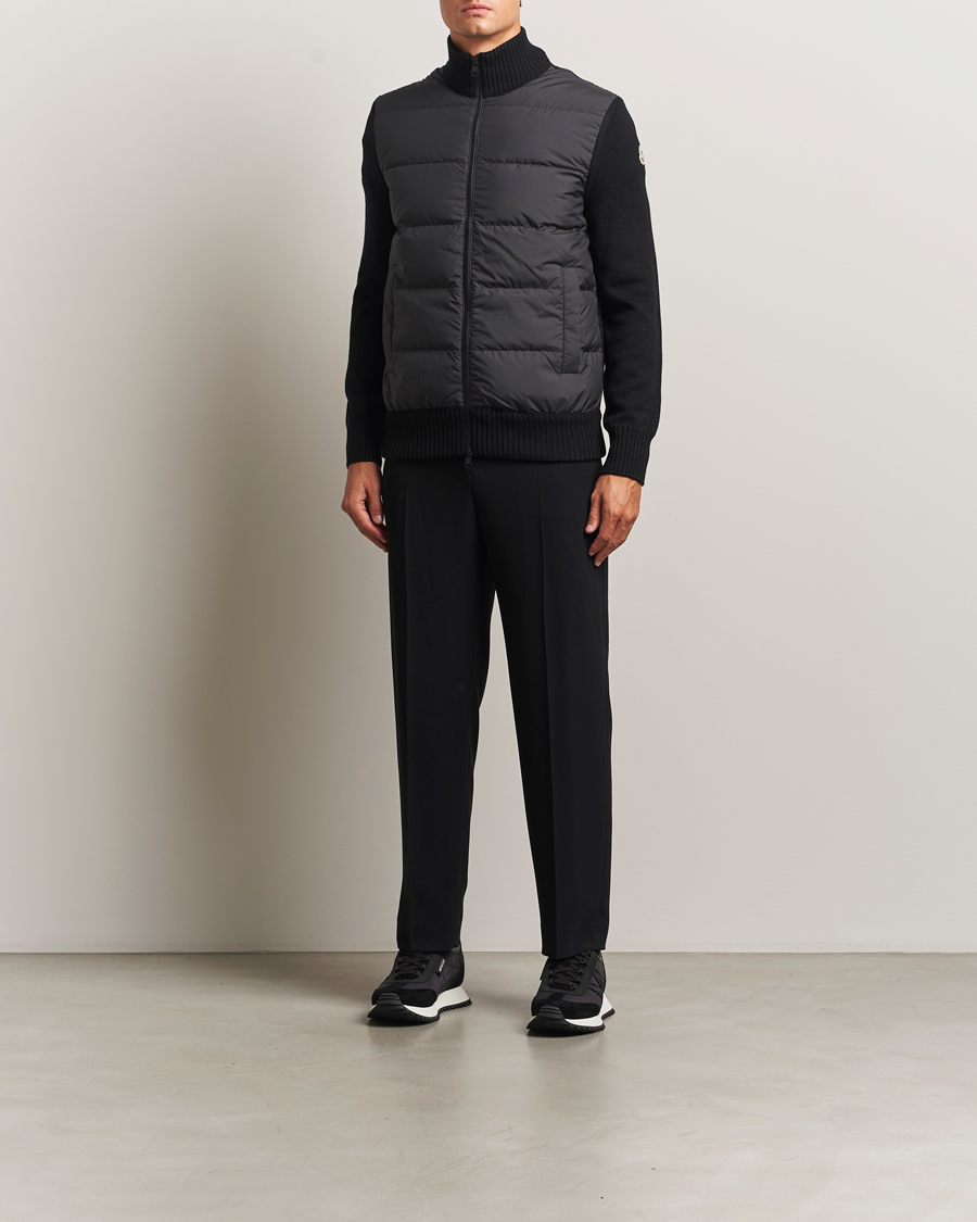 Homme | Pulls Et Tricots | Moncler | Padded Zip Cardigan Black