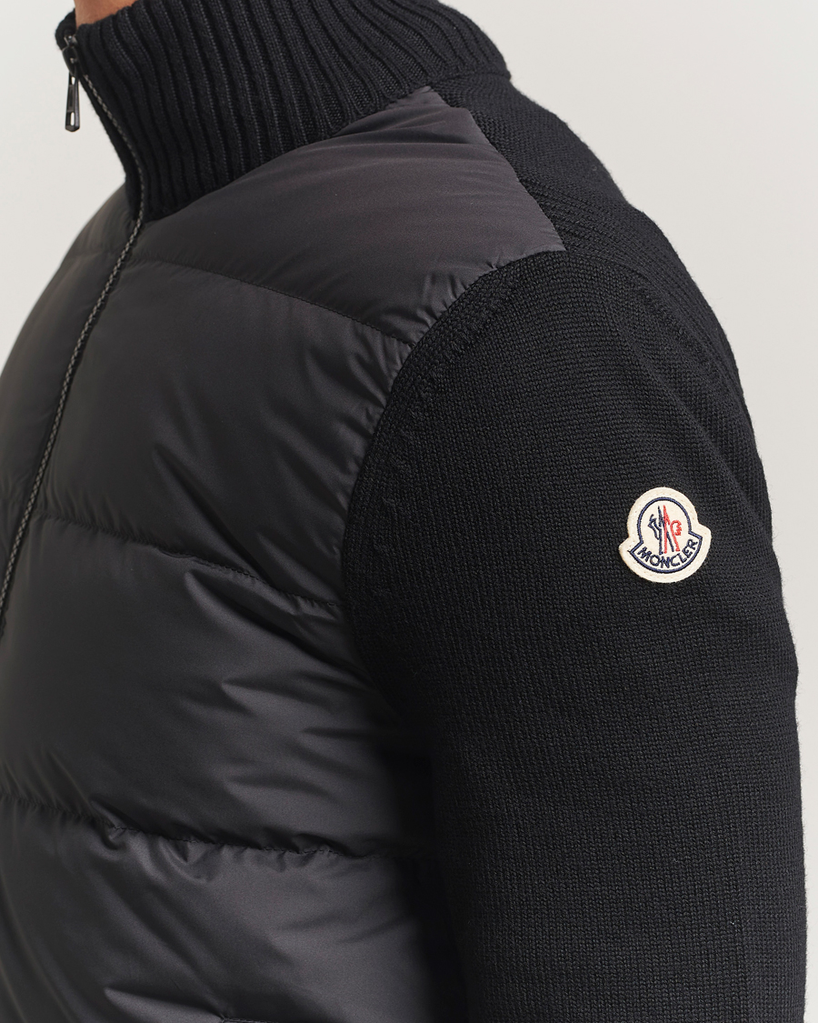 Homme | Pulls Et Tricots | Moncler | Padded Zip Cardigan Black