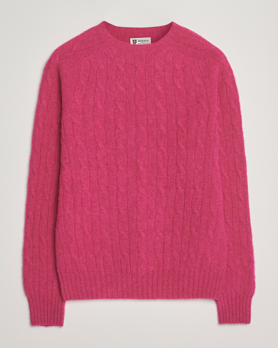 Homme | Pulls Et Tricots | Morris | Brushed Cable Sweater Pink