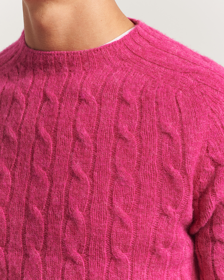 Homme | Pulls Et Tricots | Morris | Brushed Cable Sweater Pink