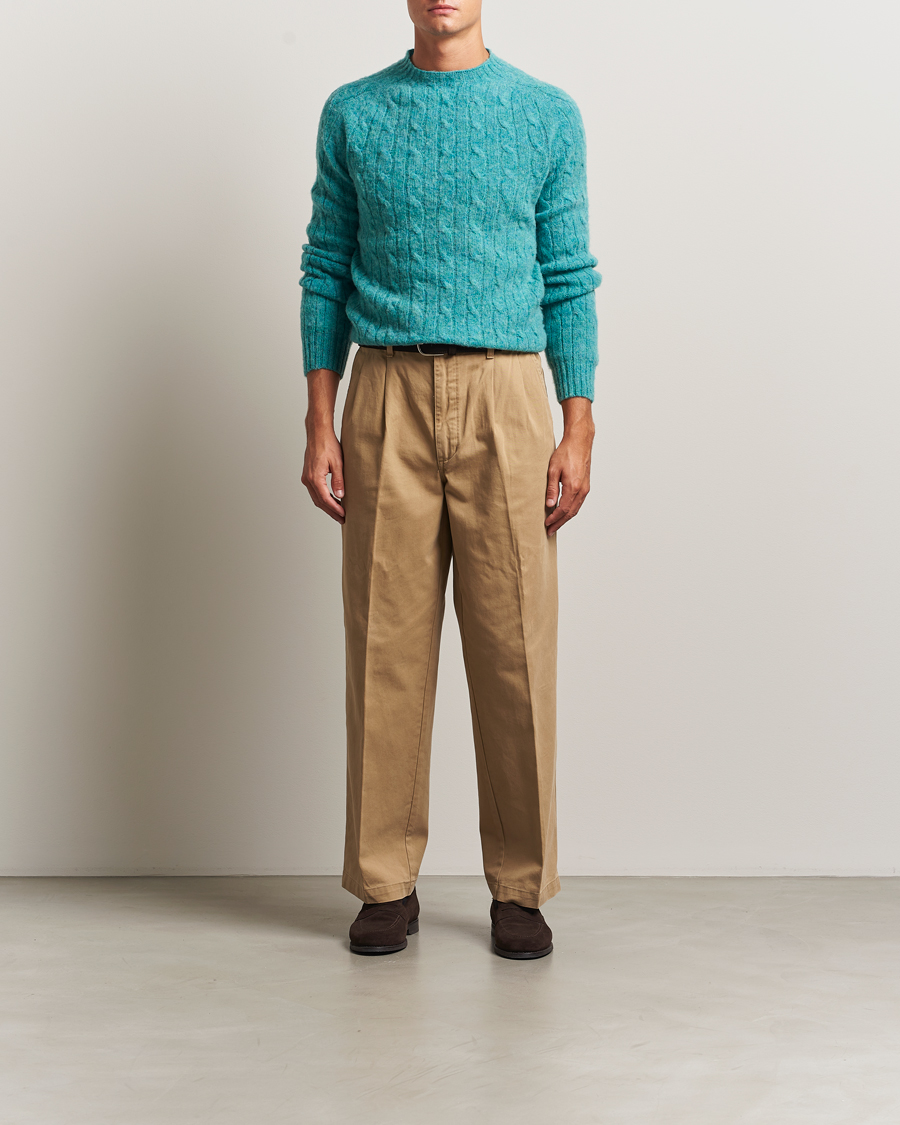 Homme | Pulls Et Tricots | Morris | Brushed Cable Sweater Green