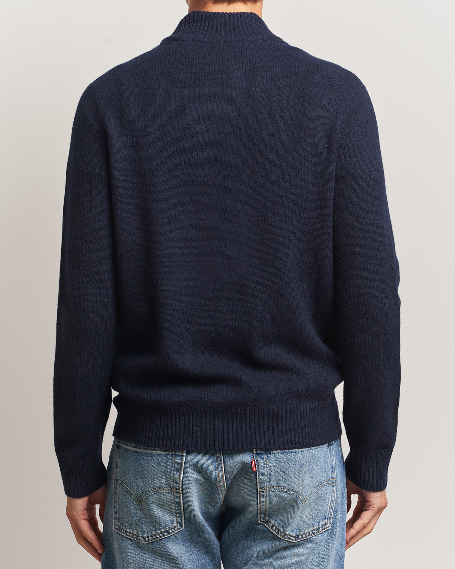 Homme | Pulls Et Tricots | Morris | Hertford Lambswool Merino Half Zip Navy