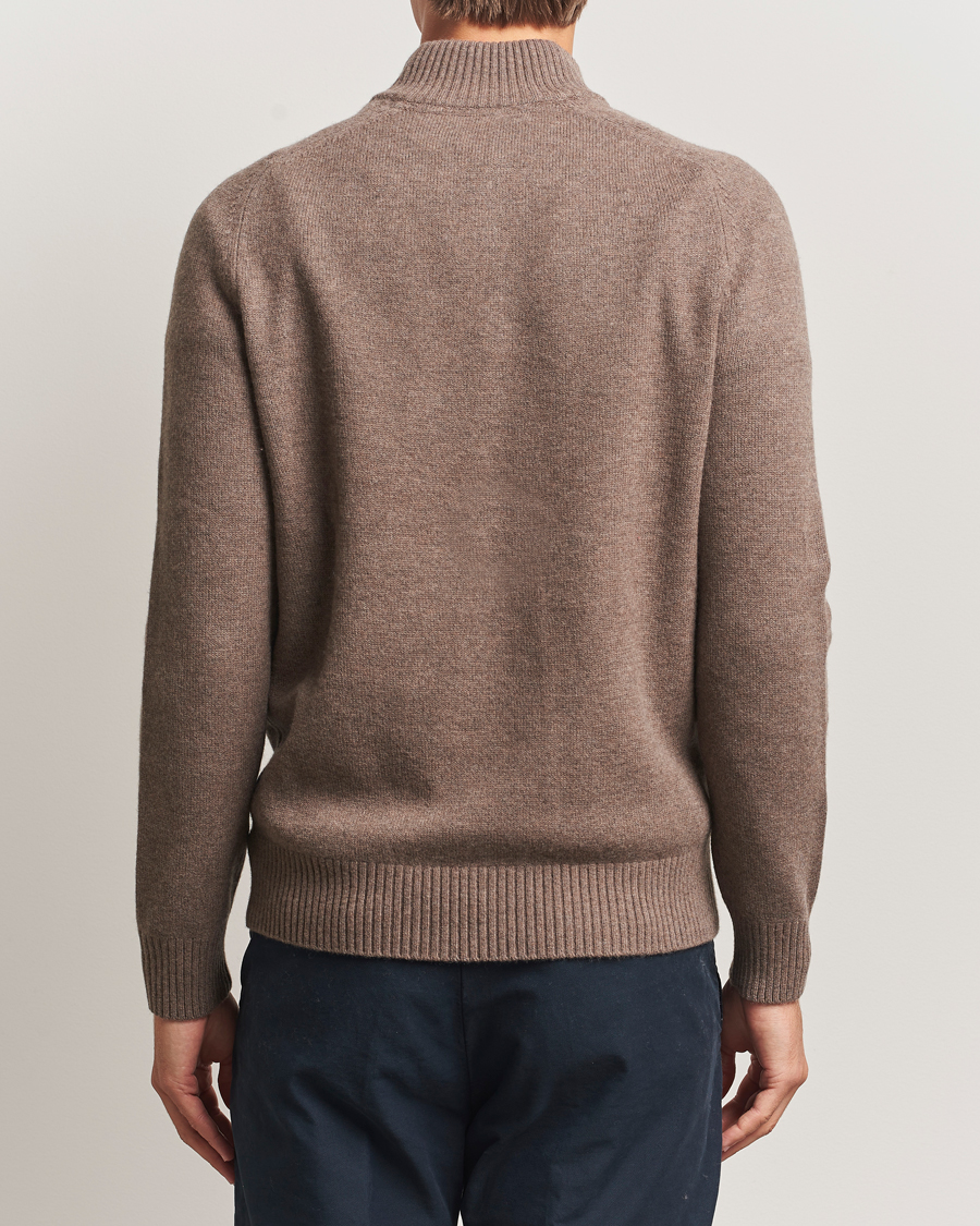 Homme | Pulls Et Tricots | Morris | Hertford Lambswool Merino Half Zip Brown