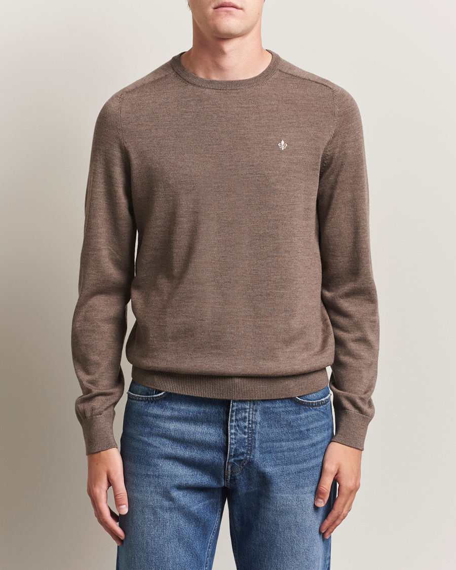 Homme | Pulls Et Tricots | Morris | Merino Oneck Light Brown